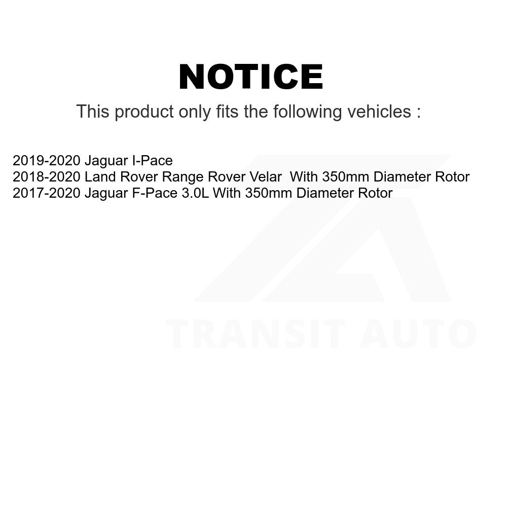 Front Disc Brake Rotor GCR-G8296 For Jaguar F-Pace Land Rover Range Velar I-Pace