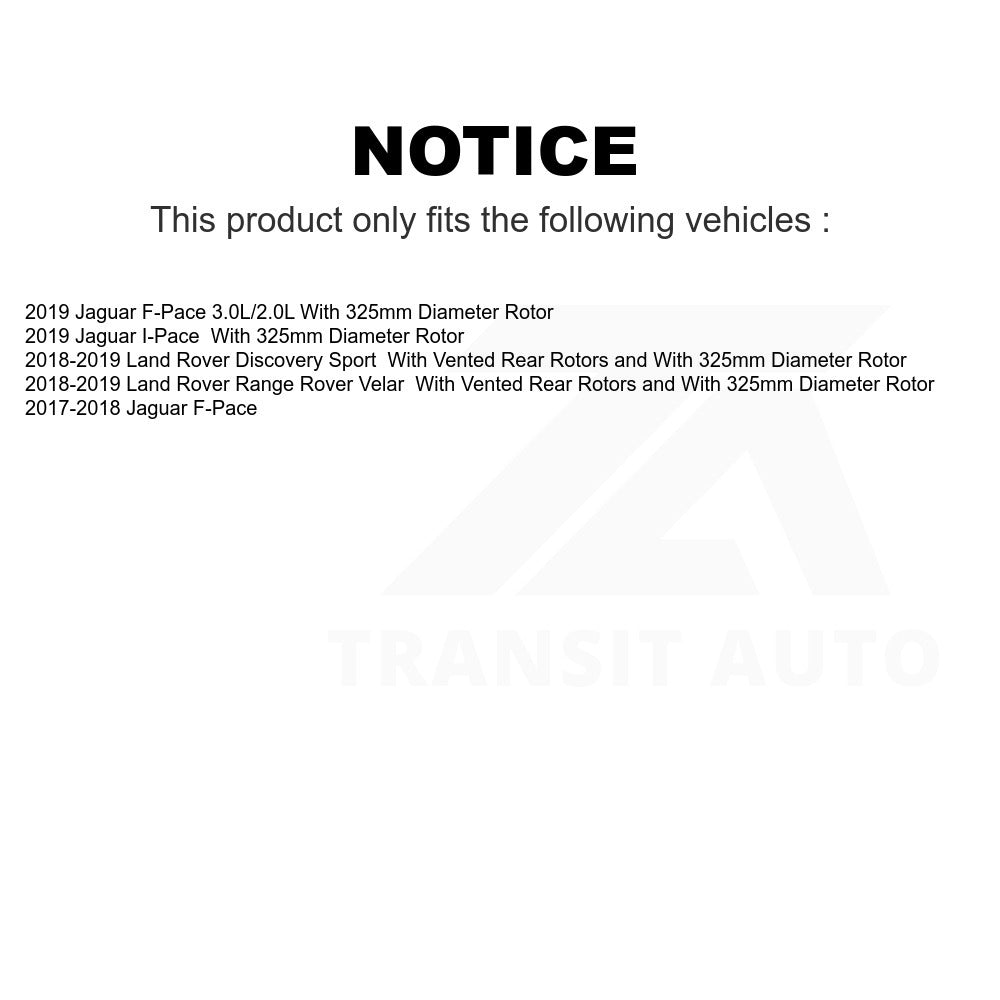 Rear Disc Brake Rotor GCR-G8297 For Land Rover Jaguar F-Pace Range Velar Discovery Sport I-Pace