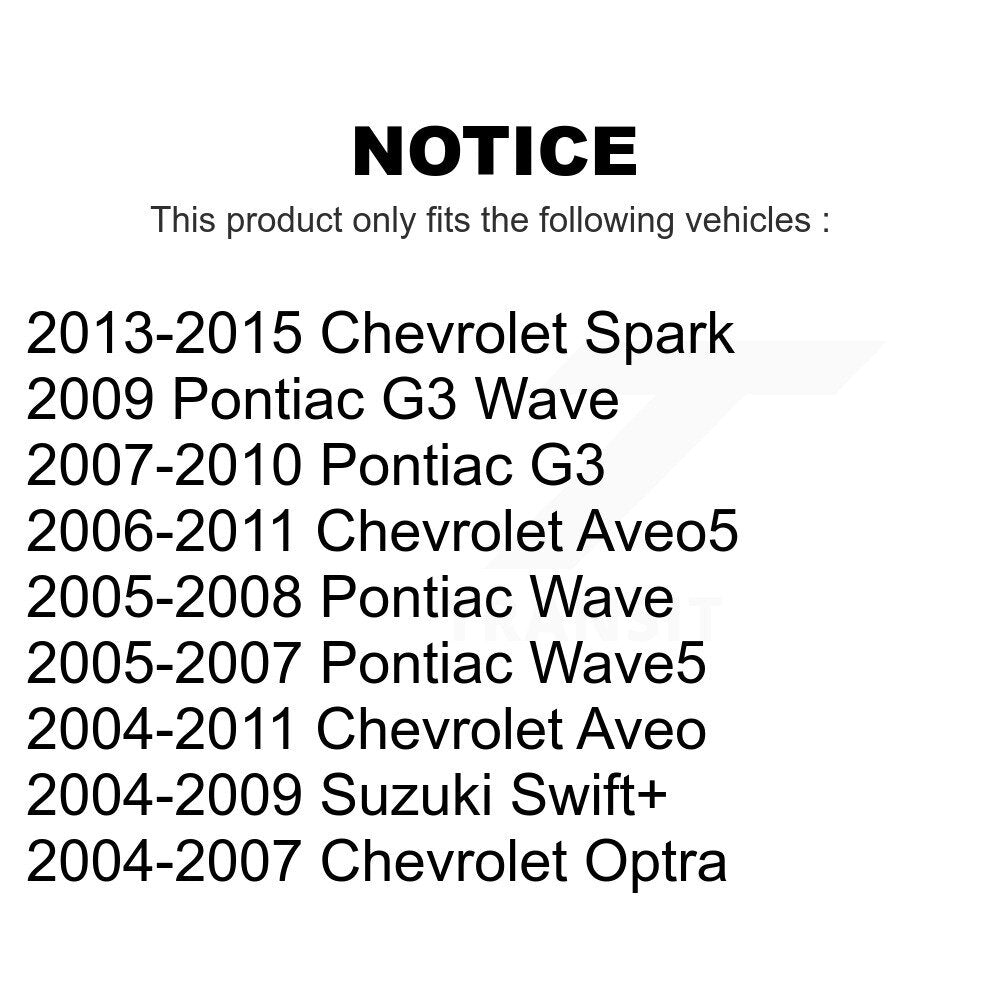 Rear Drum Brake Wheel Cylinder Pair For Chevrolet Aveo Spark Aveo5 Pontiac G3 Suzuki Wave Wave5 Optra Swift+ K14-100013