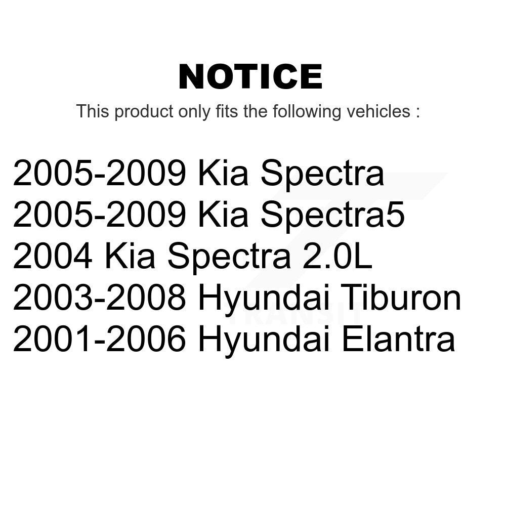 Air Filter (2 Pack) For Hyundai Elantra Kia Spectra Tiburon Spectra5 K57-100194