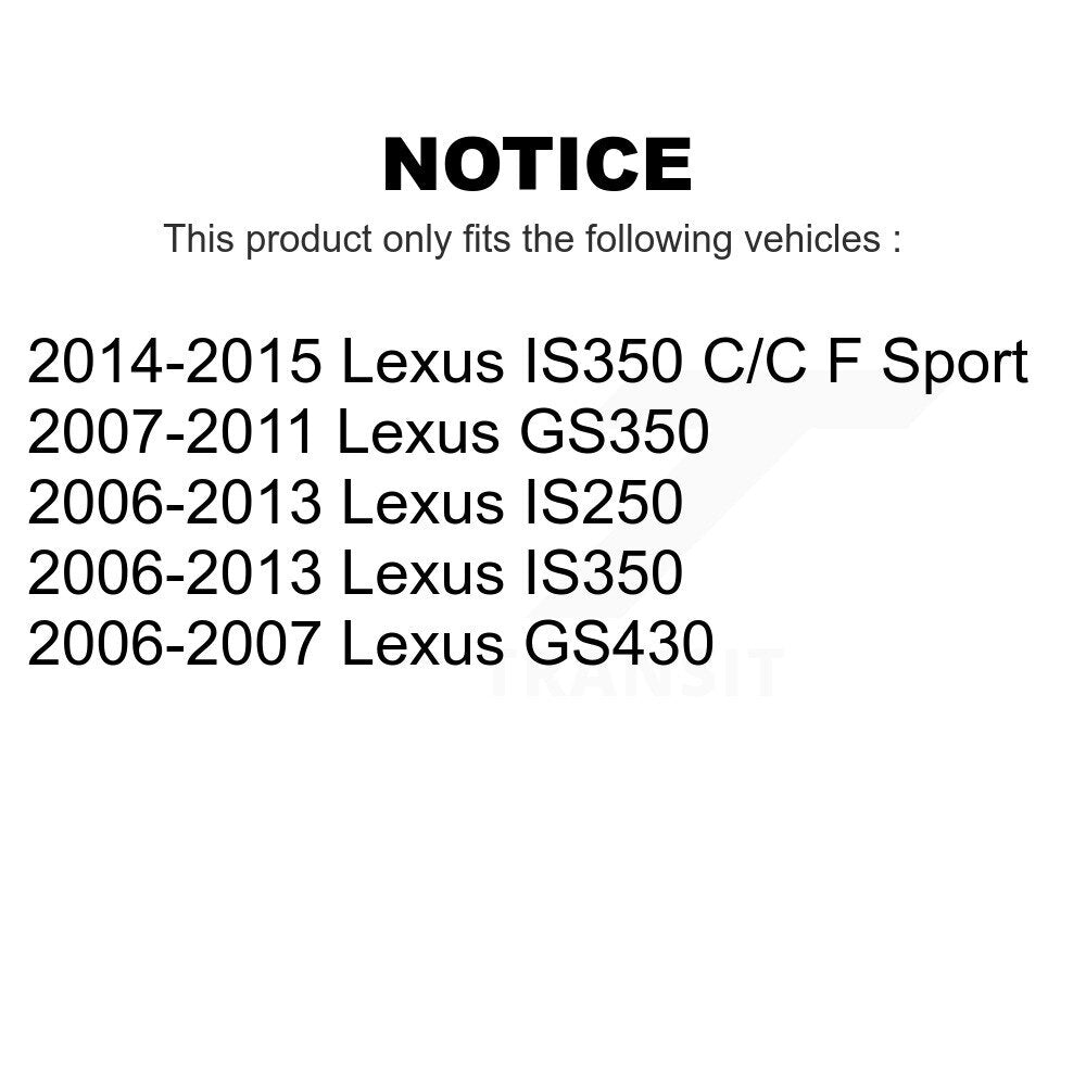 Air Filter (3 Pack) For Lexus IS250 IS350 GS350 GS430 K57-100340