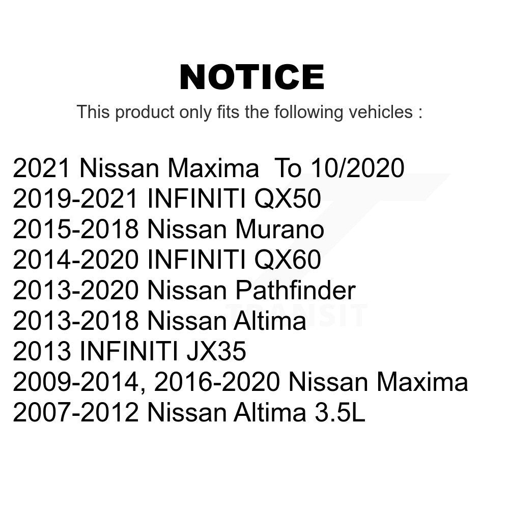 Front Wheel Bearing And Hub Assembly Pair For Nissan Altima Maxima Pathfinder INFINITI Murano QX60 JX35 QX50 K70-100342
