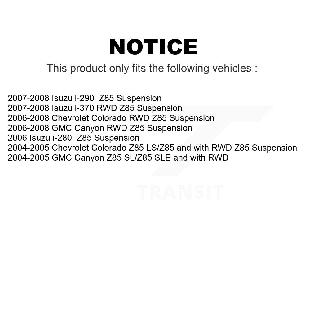 Front Wheel Bearing And Hub Assembly Kit For Chevrolet Colorado GMC Canyon Isuzu i-290 i-280 i-370 K70-100473