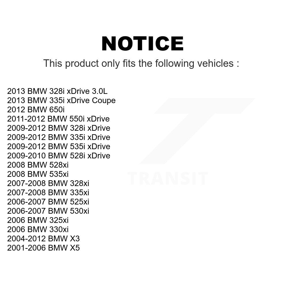 Front Wheel Bearing Pair For BMW X3 X5 328i xDrive 328xi 535i 335i 530xi 325xi 535xi 528i 335xi 528xi 330xi 525xi 550i 650i K70-100519