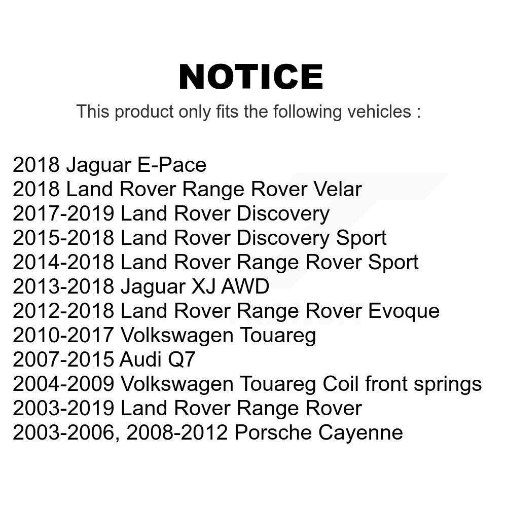 Front Wheel Bearing Pair For Land Rover Range Audi Q7 Sport Volkswagen Touareg Evoque Porsche Cayenne Discovery Jaguar XJ Velar E-Pace K70-100520