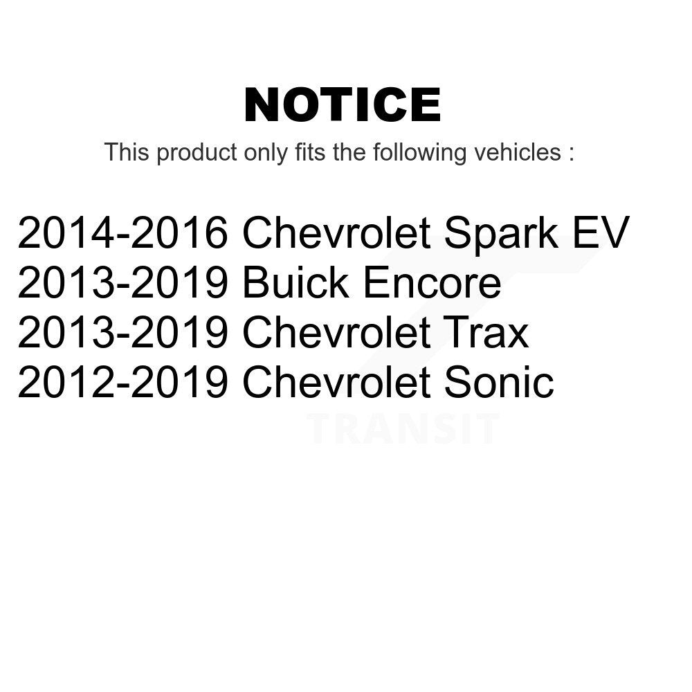 Front Wheel Bearing Pair For Chevrolet Buick Encore Sonic Trax Spark EV K70-100548