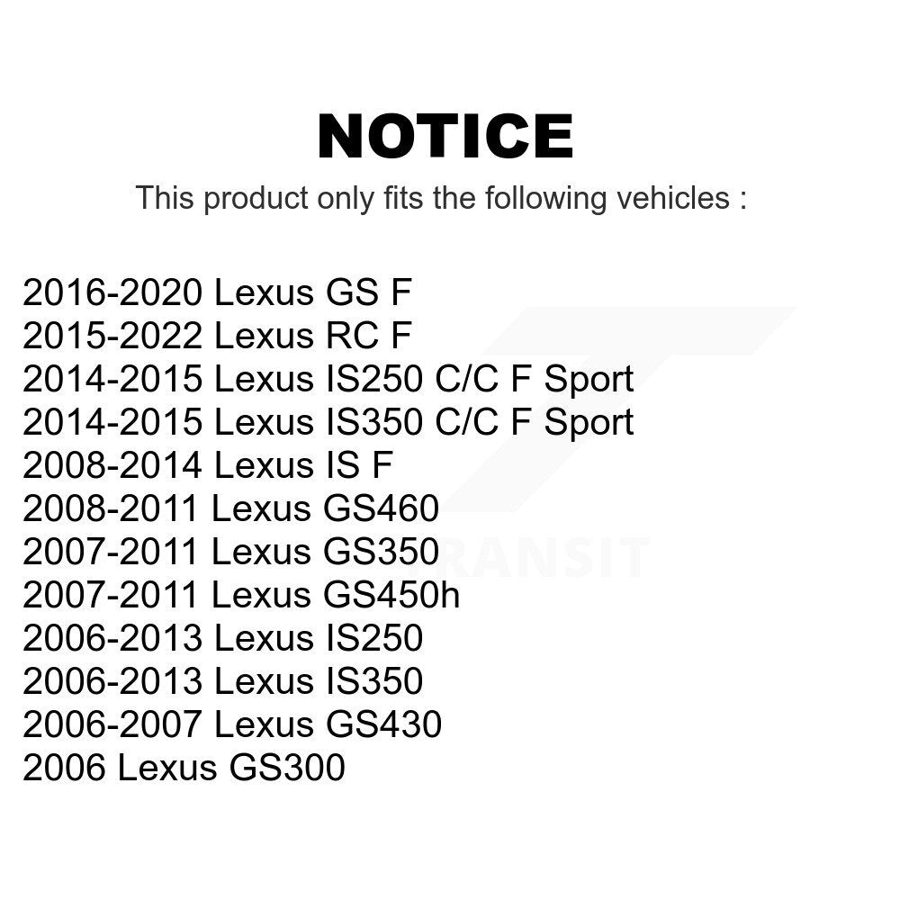 Rear Wheel Bearing And Hub Assembly Pair For Lexus IS250 IS350 GS350 GS300 GS430 RC F IS GS450h GS GS460 K70-100672