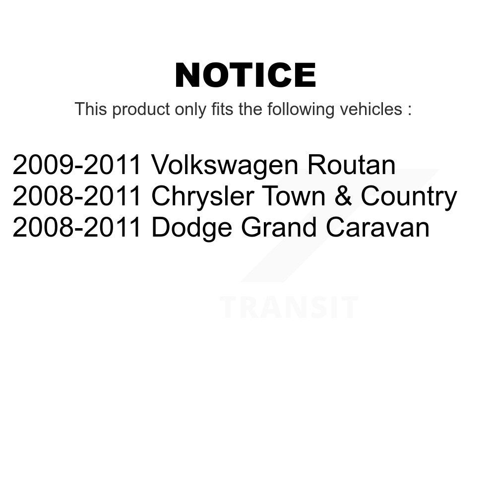 Rear Wheel Bearing And Hub Assembly Pair For Chrysler Town & Country Dodge Grand Caravan Volkswagen Routan K70-100687