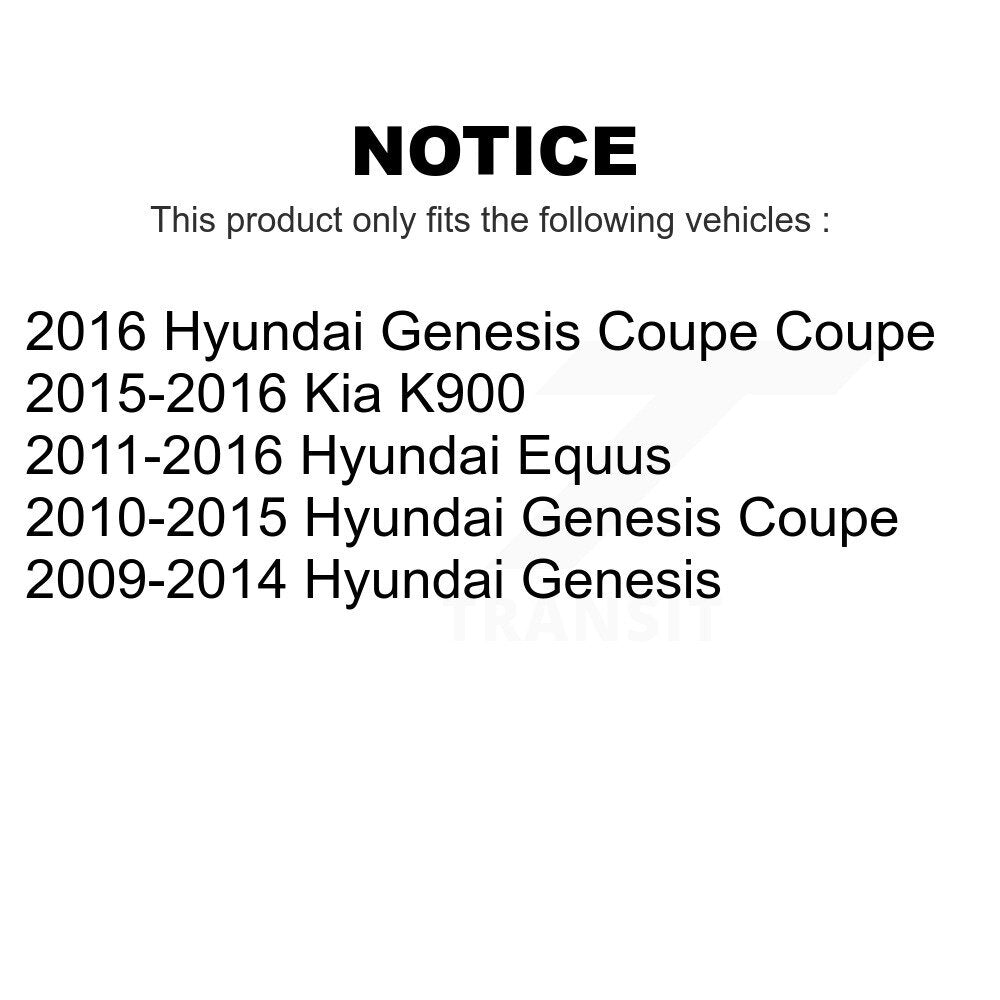 Rear Wheel Bearing And Hub Assembly Pair For Hyundai Genesis Coupe Equus Kia K900 K70-100721