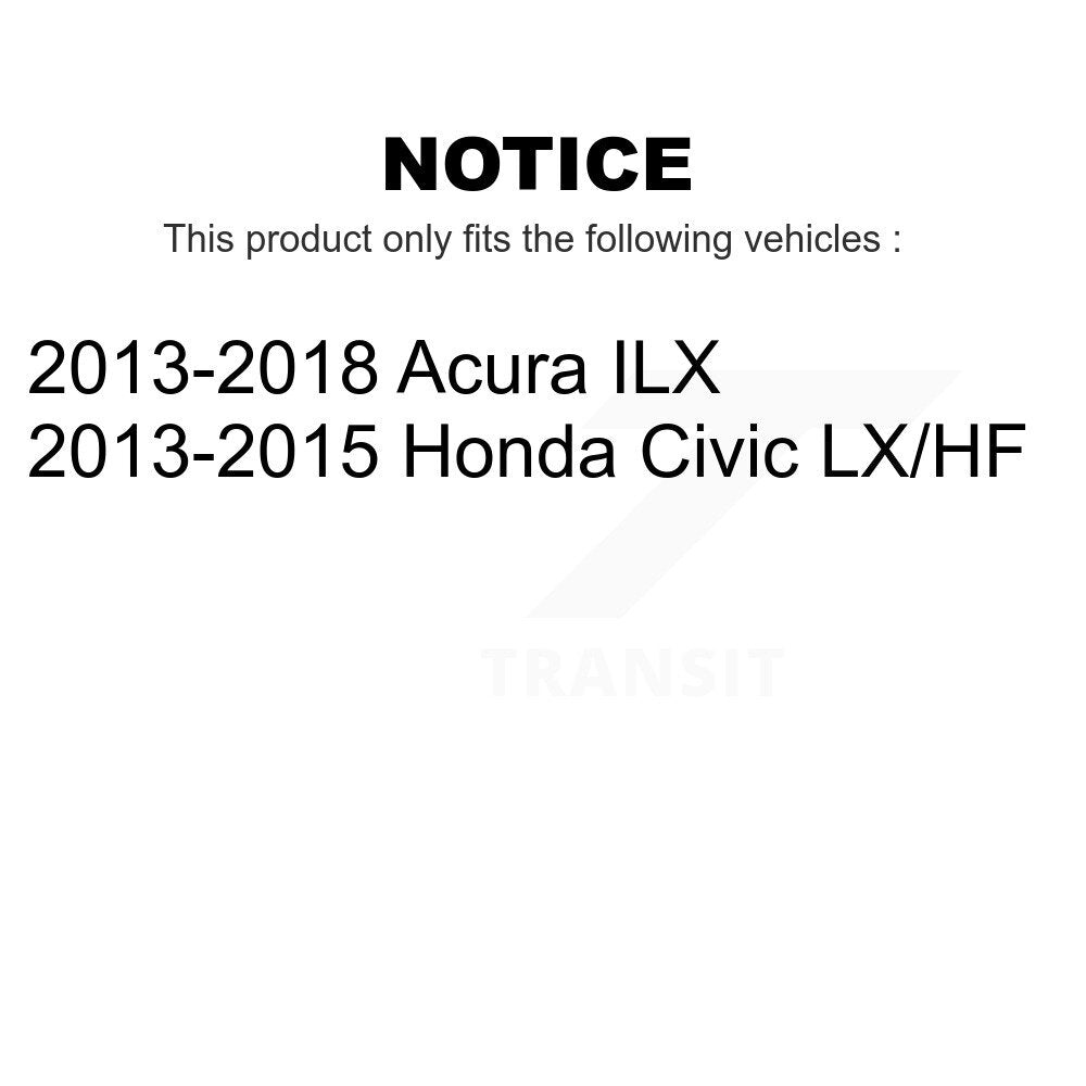 Rear Wheel Bearing And Hub Assembly Pair For Honda Civic Acura ILX K70-100753