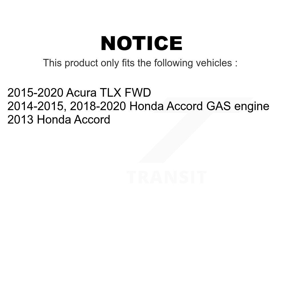 Rear Wheel Bearing And Hub Assembly Pair For Honda Accord Acura TLX K70-100759
