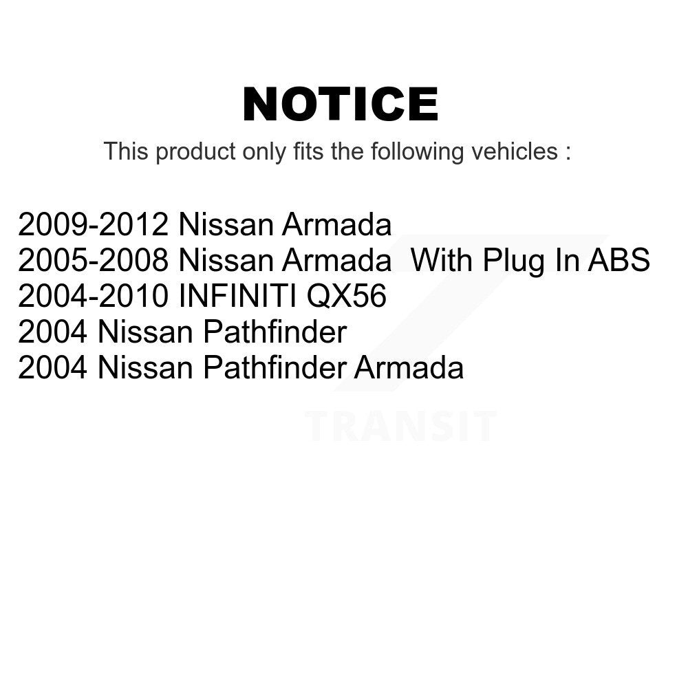 Rear Wheel Bearing And Hub Assembly Pair For Nissan Armada INFINITI QX56 Pathfinder K70-100786