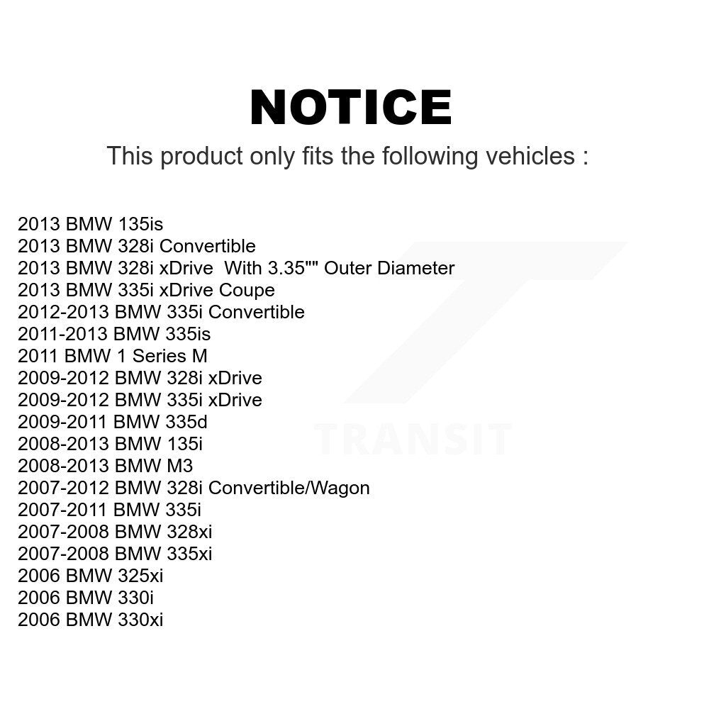 Rear Wheel Bearing Pair For BMW 328i xDrive 335i 328xi 330i M3 135i 325xi 335xi 335d 330xi 335is 135is 1 Series M K70-101073
