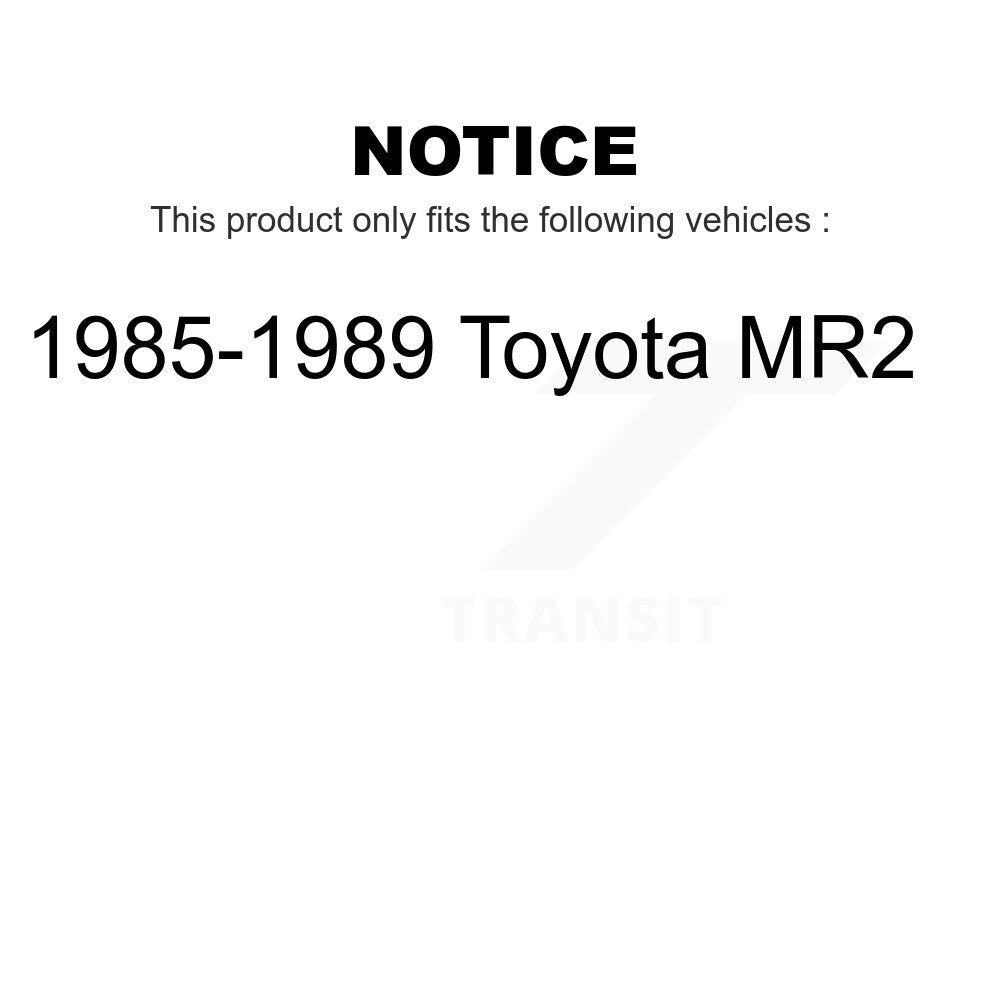 Rear Wheel Bearing Pair For 1985-1989 Toyota MR2 K70-101079