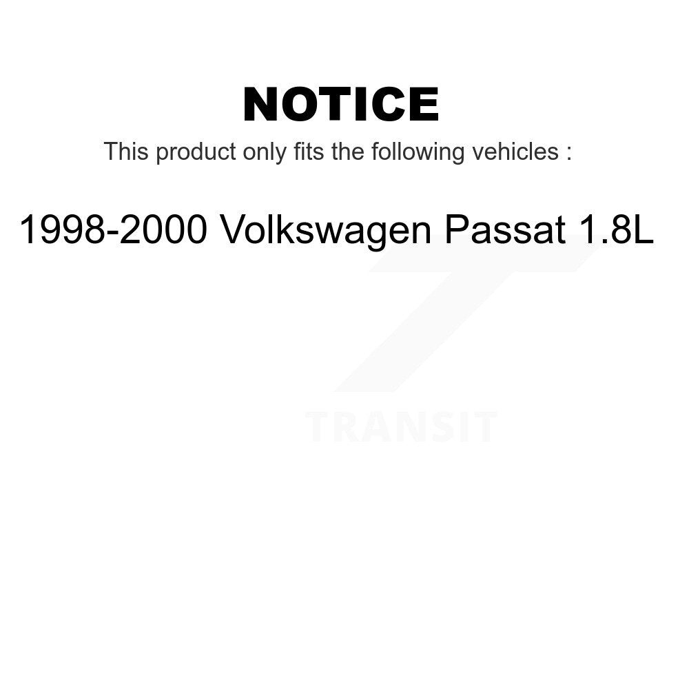 Front Rear Wheel Bearing Kit For 1998-2000 Volkswagen Passat 1.8L K70-101132