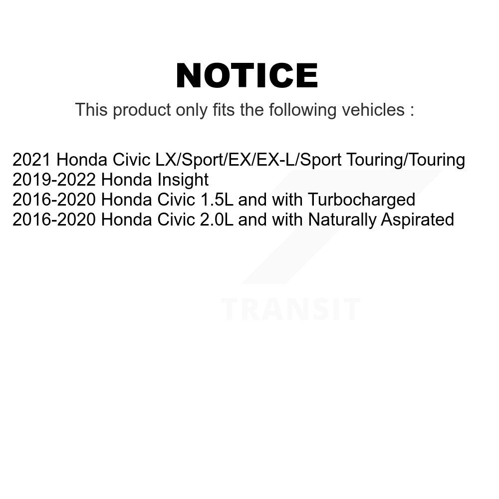 Rear Wheel Bearing And Hub Assembly Pair For Honda Civic Insight K70-101391