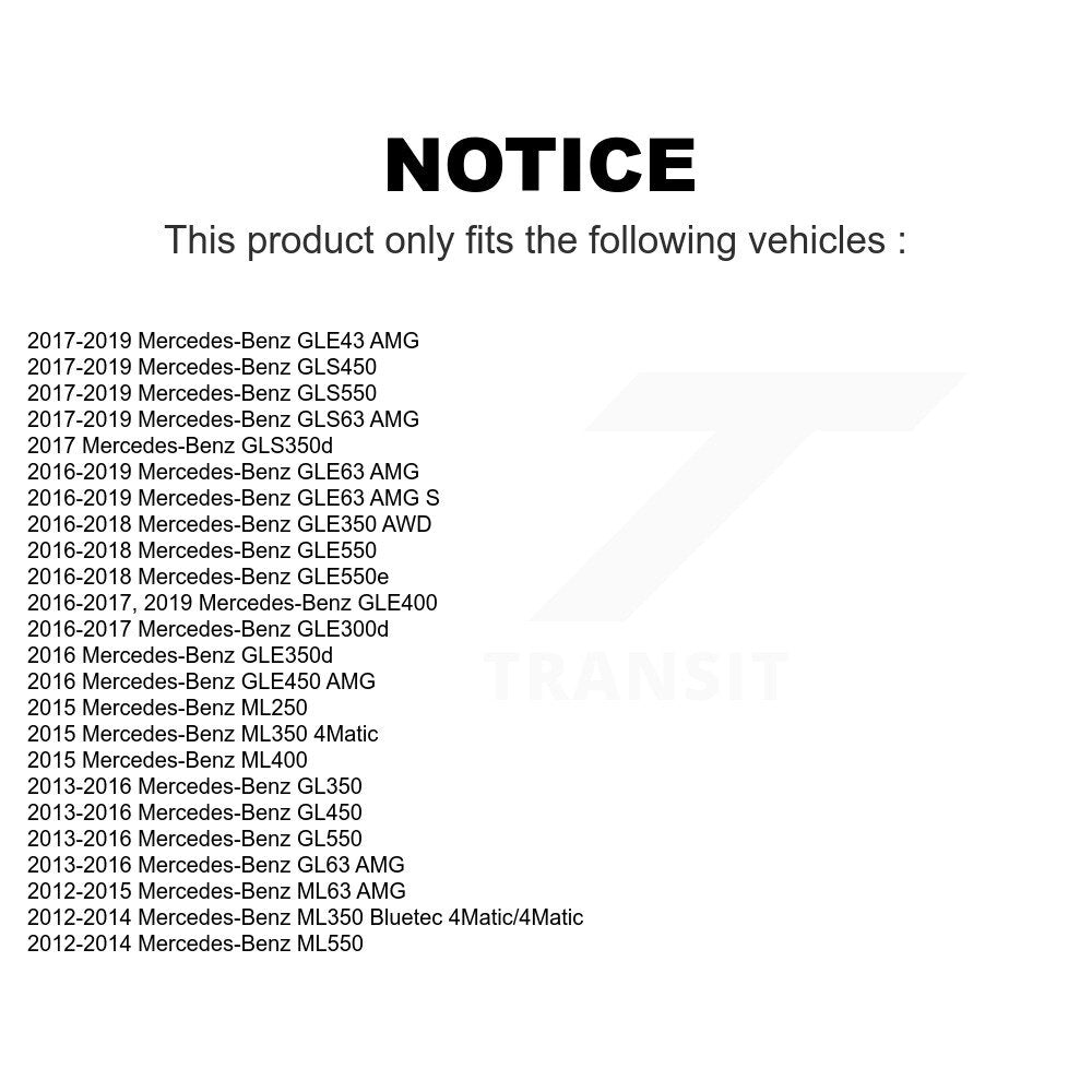 Front Wheel Bearing And Hub Assembly Pair For Mercedes-Benz ML350 GLE350 GLS450 GL450 GLE43 AMG GL550 GLS550 GL350 GLE400 GLE450 GLE63 S ML400 ML550 ML250 GLS63 GL63 ML63 GLE300d GLE550e GLE550 GLS350d GLE350d K70-101408