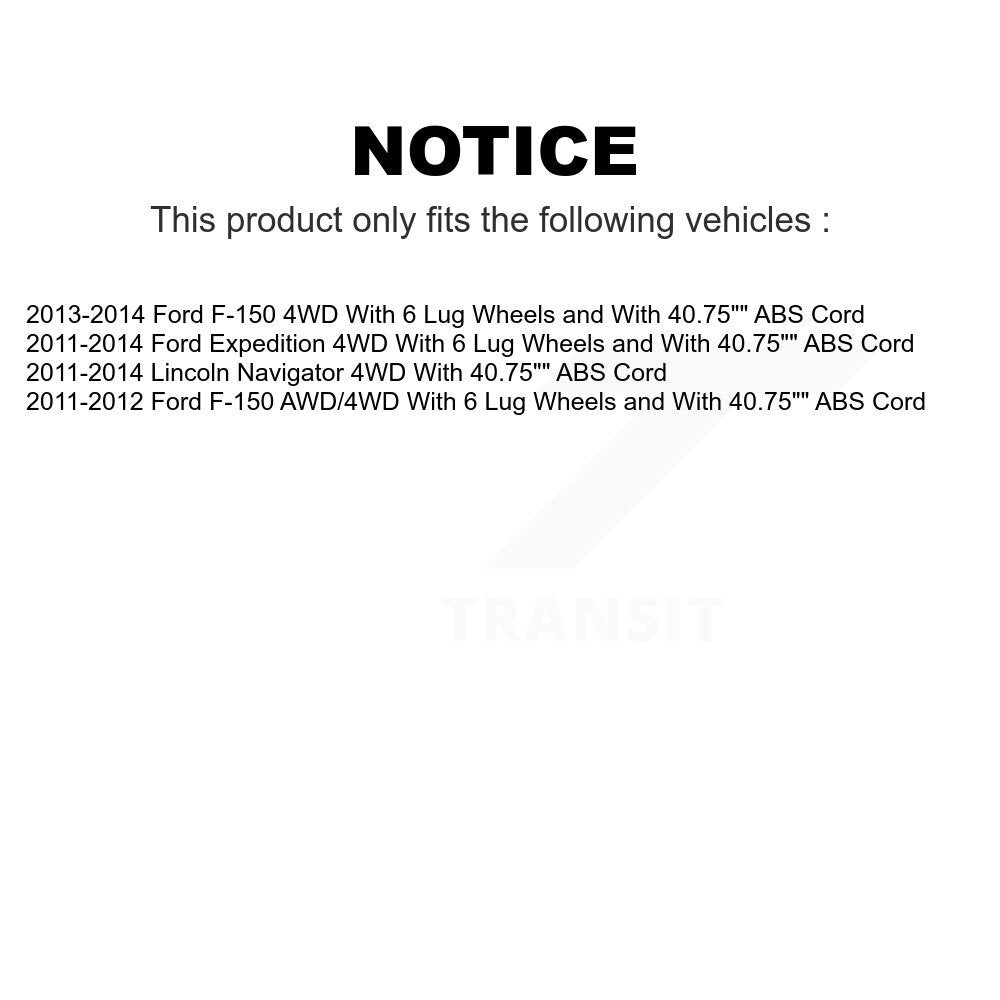 Front Wheel Bearing And Hub Assembly Pair For Ford F-150 Expedition Lincoln Navigator K70-101420