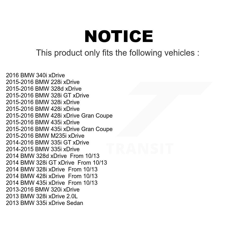 Front Wheel Bearing And Hub Assembly Pair For BMW 328i xDrive 320i 428i 335i GT 328d 435i Gran Coupe 228i 340i M235i K70-101479