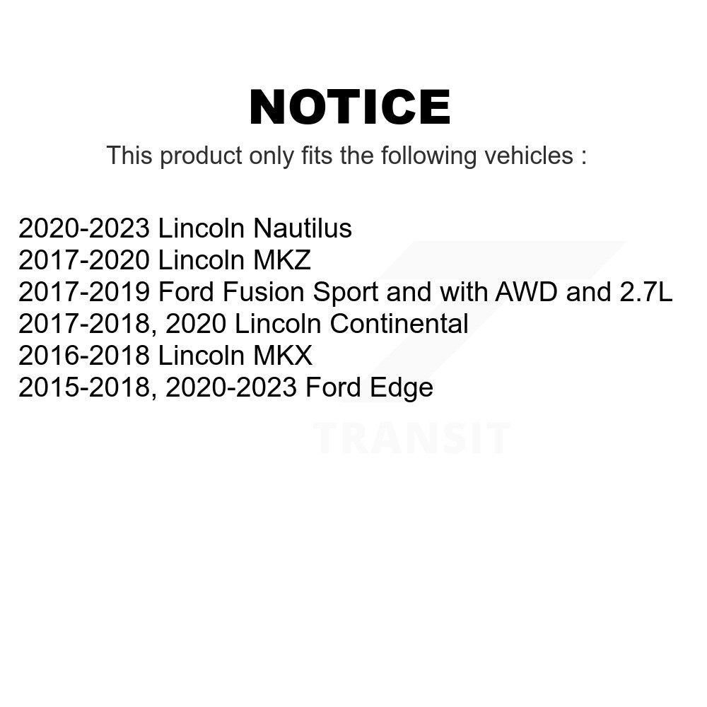 Front Wheel Bearing And Hub Assembly Pair For Ford Fusion Edge Lincoln MKX MKZ Continental Nautilus K70-101482
