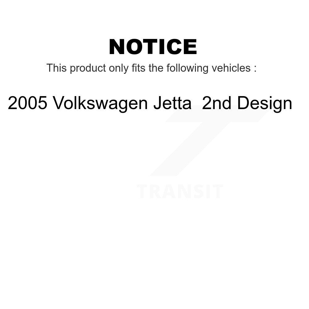 Front Rear Wheel Bearing And Hub Assembly Kit For 2005 Volkswagen Jetta 2nd Design K70-101534