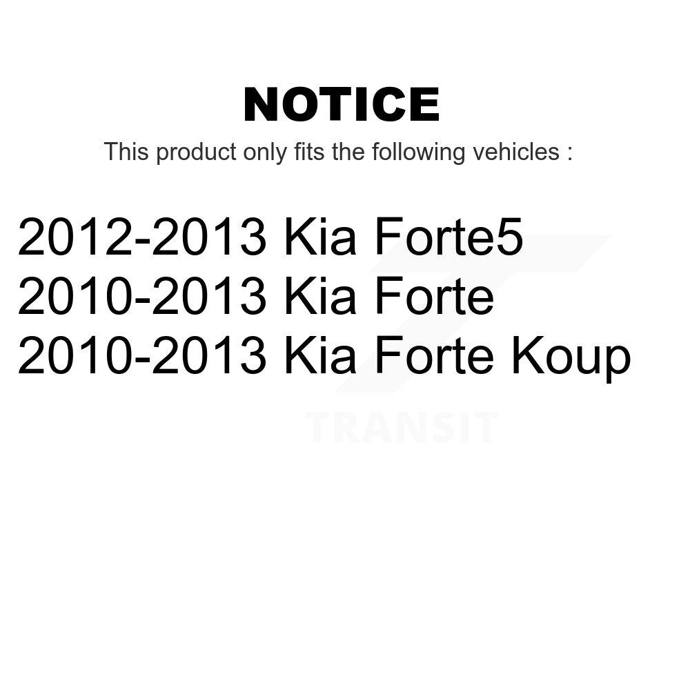 Front Rear Wheel Bearing And Hub Assembly Kit For Kia Forte Koup Forte5 K70-101650