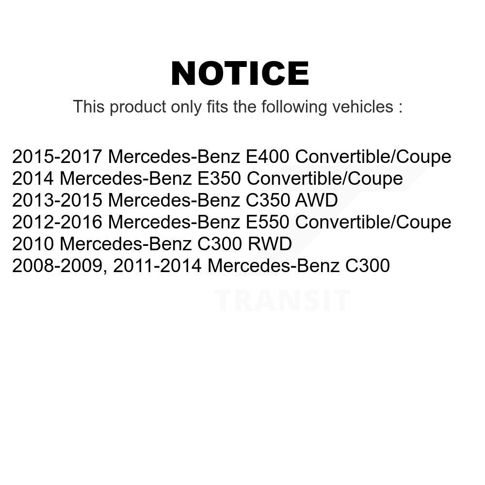 Front Rear Wheel Bearing And Hub Assembly Kit For Mercedes-Benz C300 E350 E400 E550 C350 K70-101674