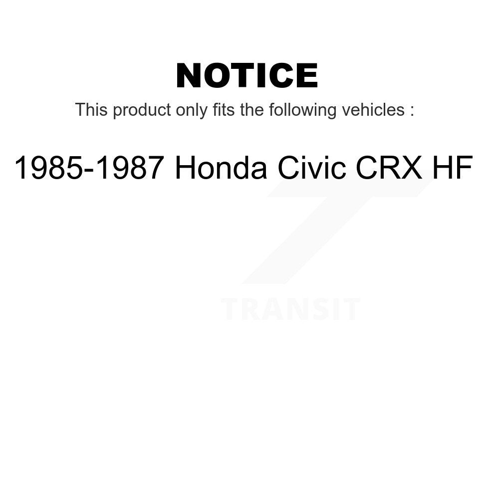 Front Rear Wheel Bearing And Hub Assembly Kit For 1985-1987 Honda Civic CRX HF K70-101700