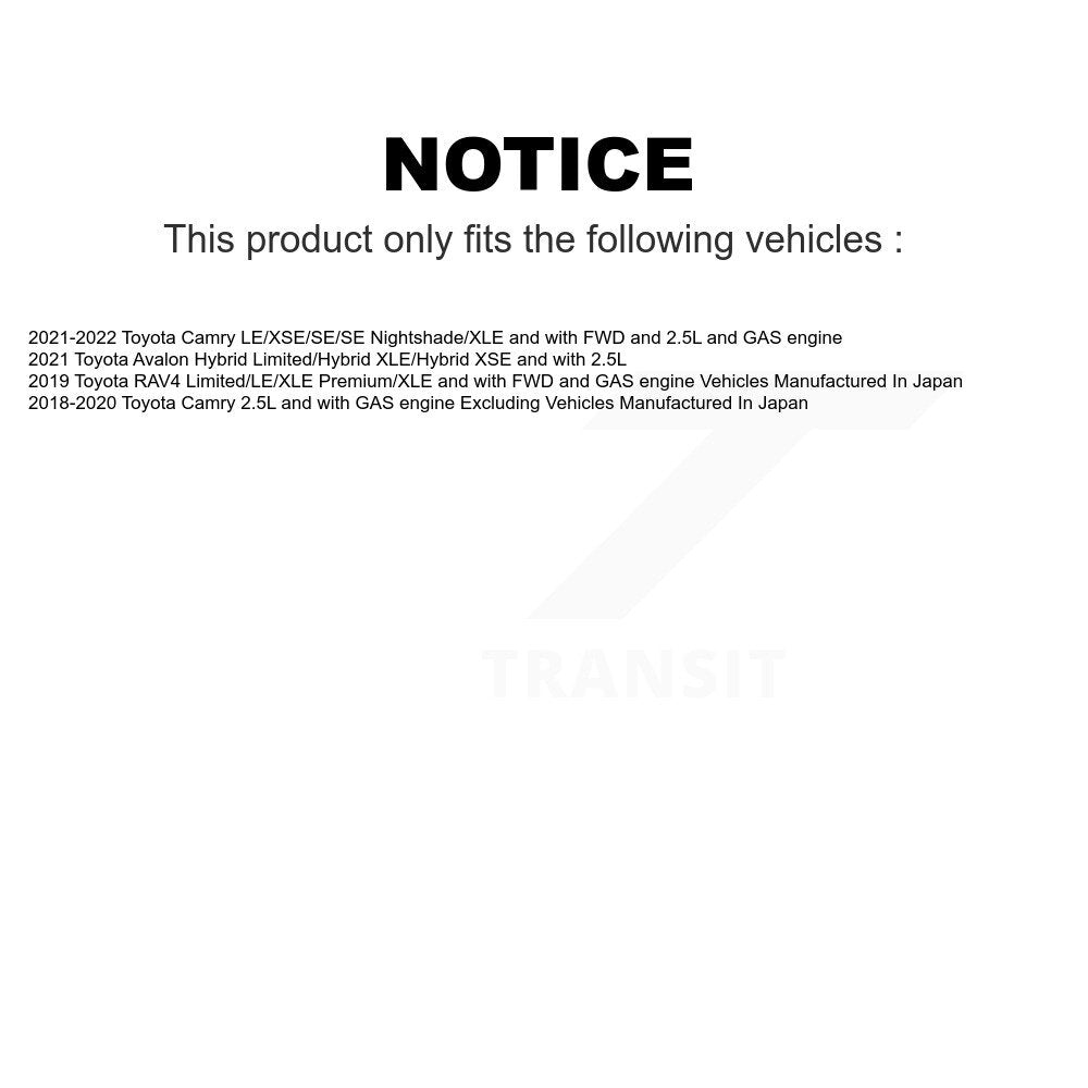 Front Rear Wheel Bearing & Hub Assembly Kit For Toyota Camry RAV4 Avalon K70-101849