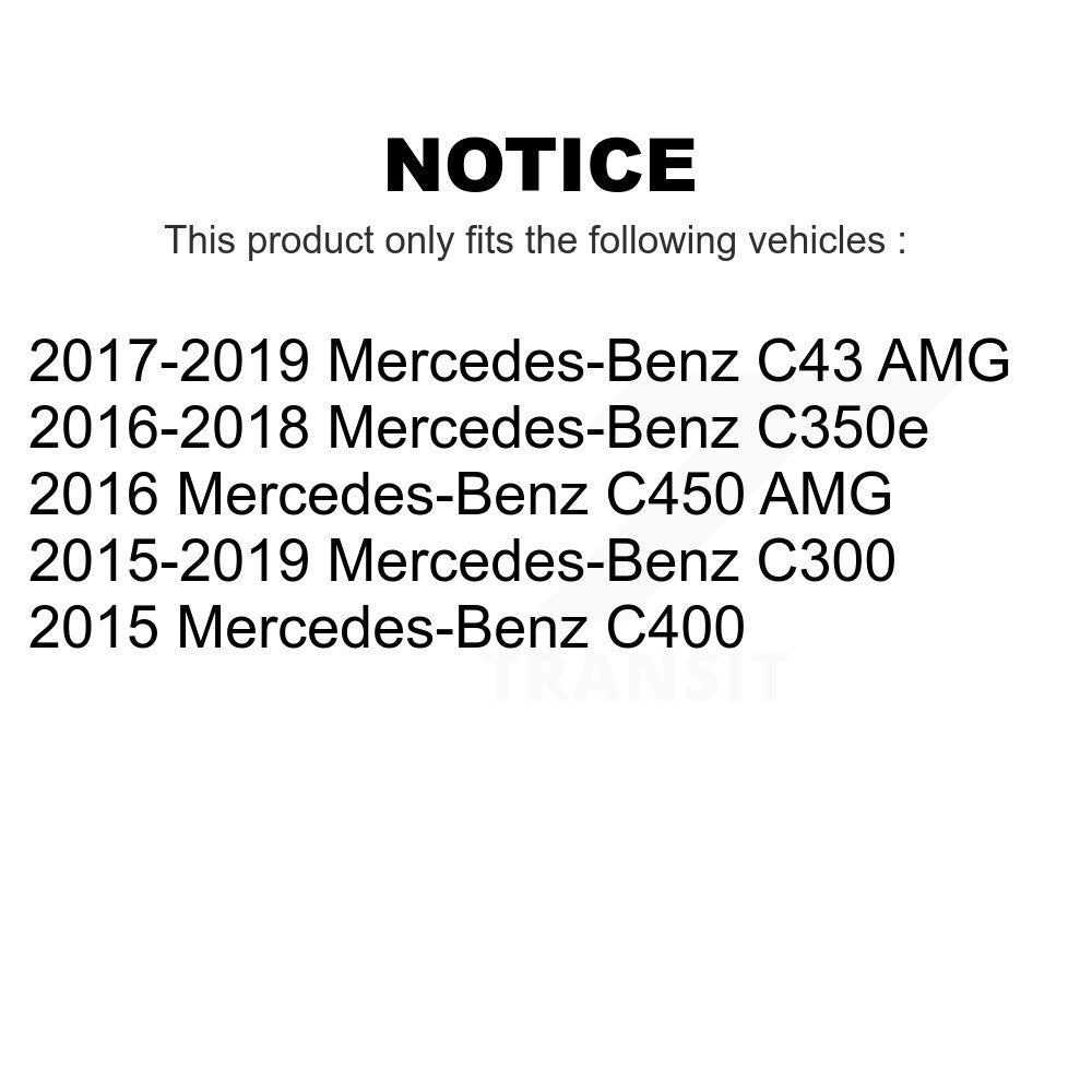 Front Rear Wheel Bearing & Hub Assembly Kit For Mercedes-Benz C300 C43 AMG C450 C400 C350e K70-101857