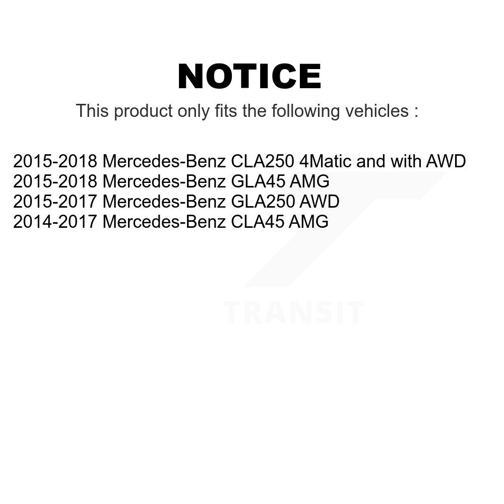 Front Rear Wheel Bearing And Hub Assembly Kit For Mercedes-Benz CLA250 GLA250 CLA45 AMG GLA45 K70-101900