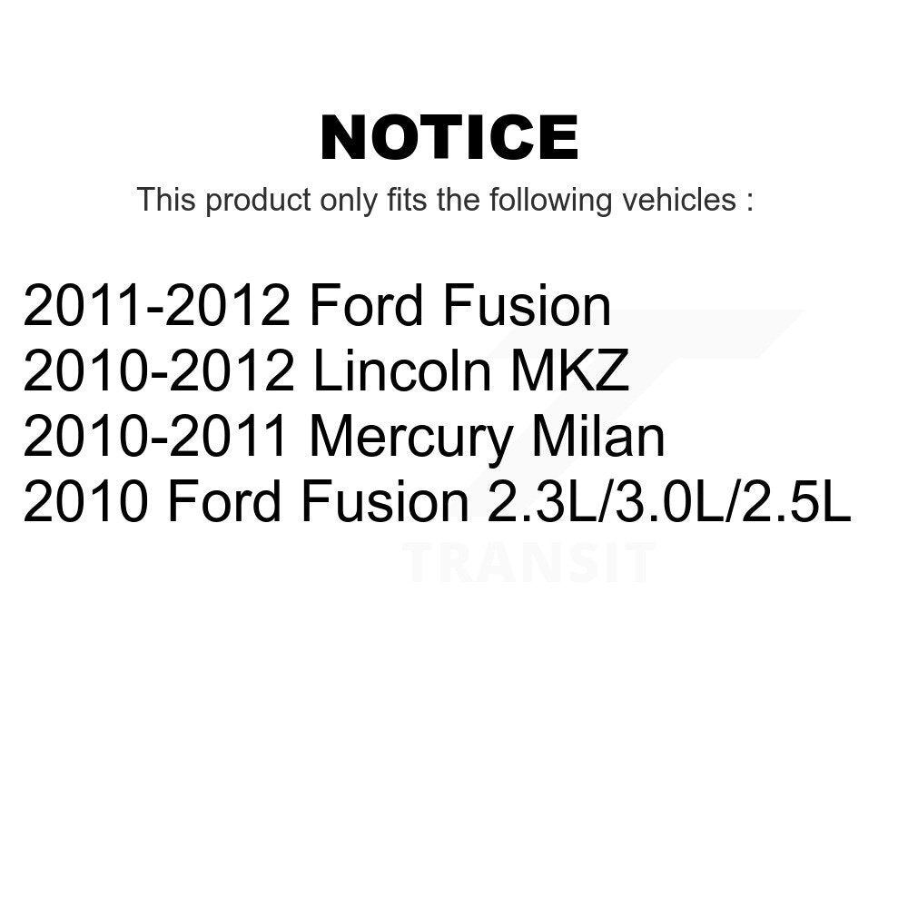 Front Suspension Control Arm And Ball Joint Assembly Link Kit For Ford Fusion Lincoln MKZ Mercury Milan K72-100002
