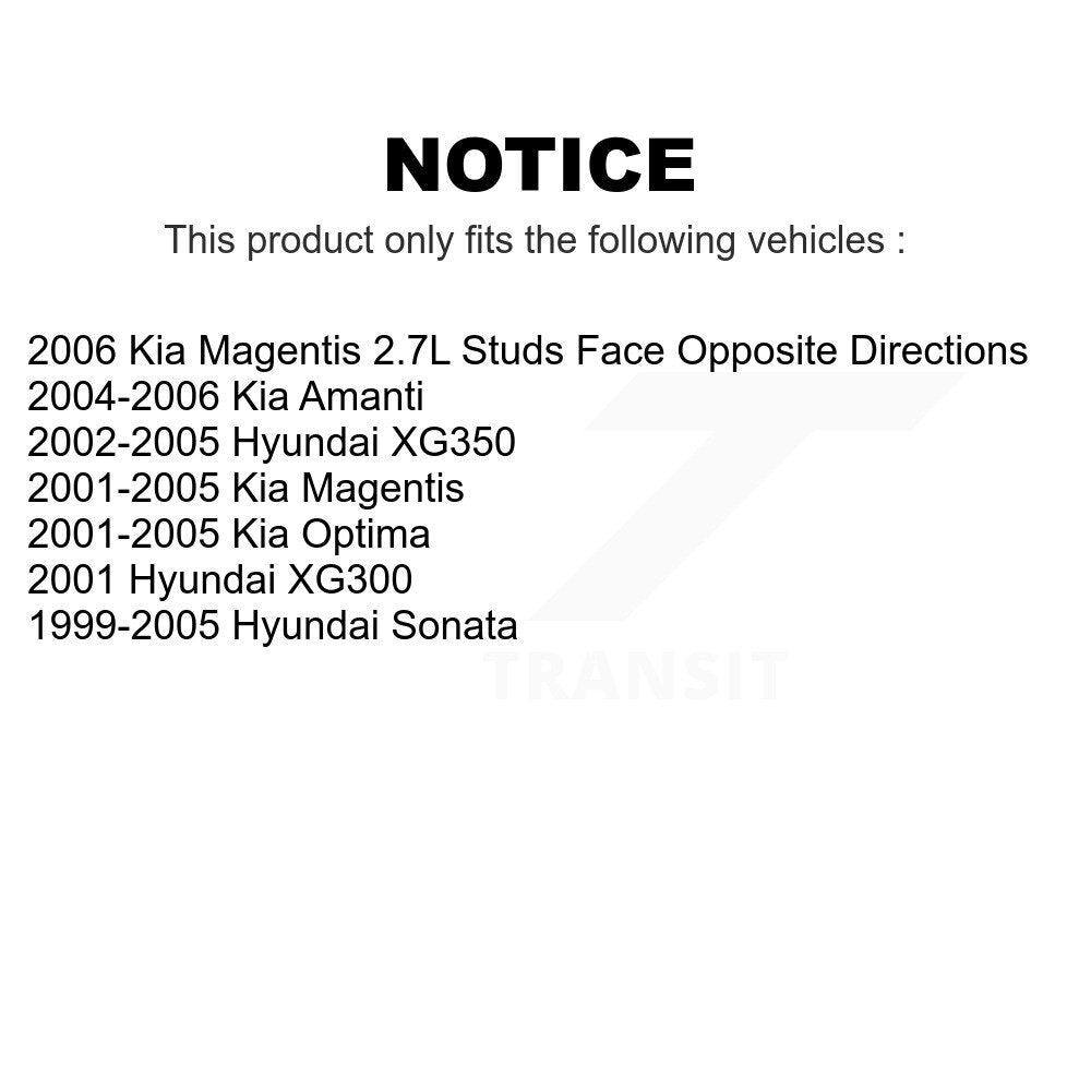 Rear Suspension Link Pair For Hyundai Sonata Kia Optima XG350 Amanti XG300 Magentis K72-100397