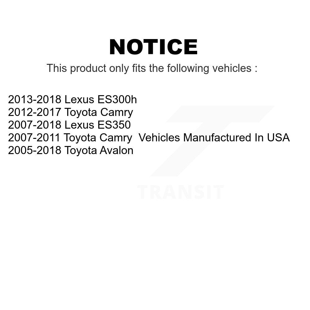 Front Suspension Ball Joints Pair Kit For Toyota Camry Lexus ES350 Avalon ES300h K72-100541