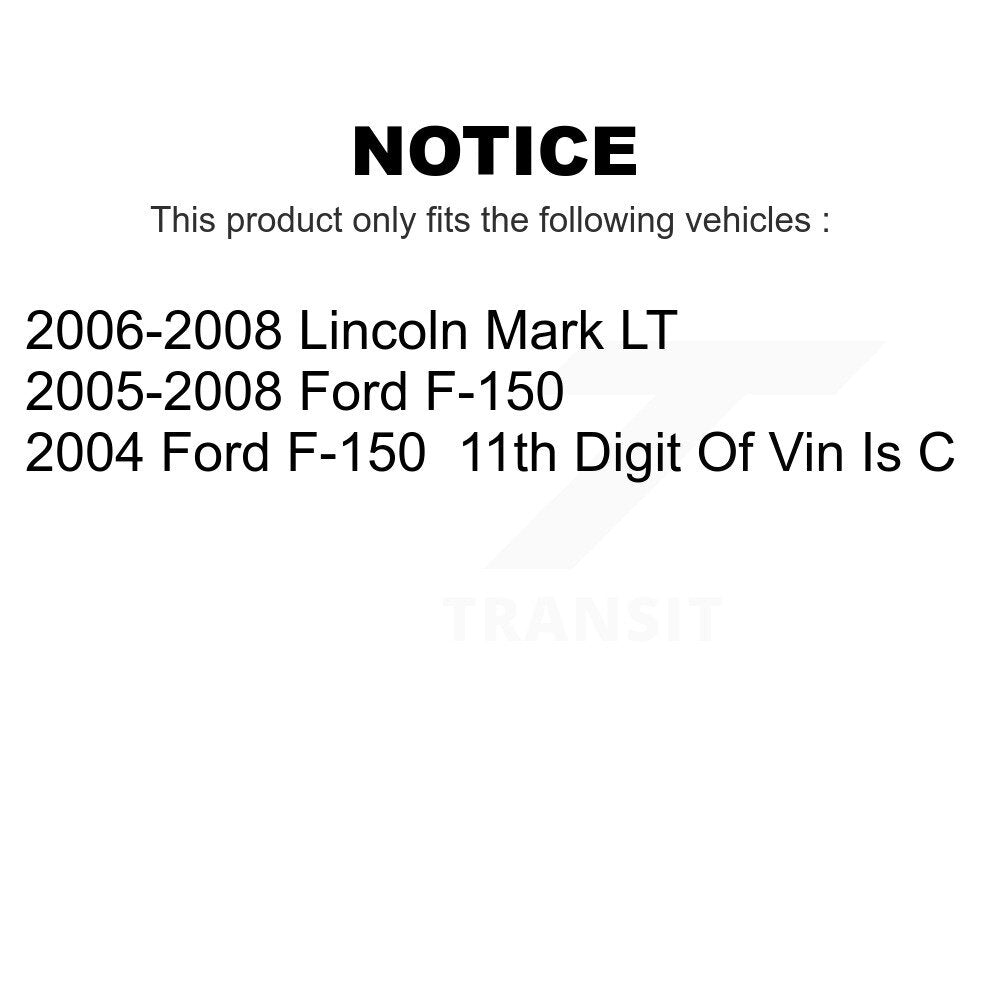 Front Suspension Ball Joint And Tie Rod End Kit For Ford F-150 Lincoln Mark LT K72-100963
