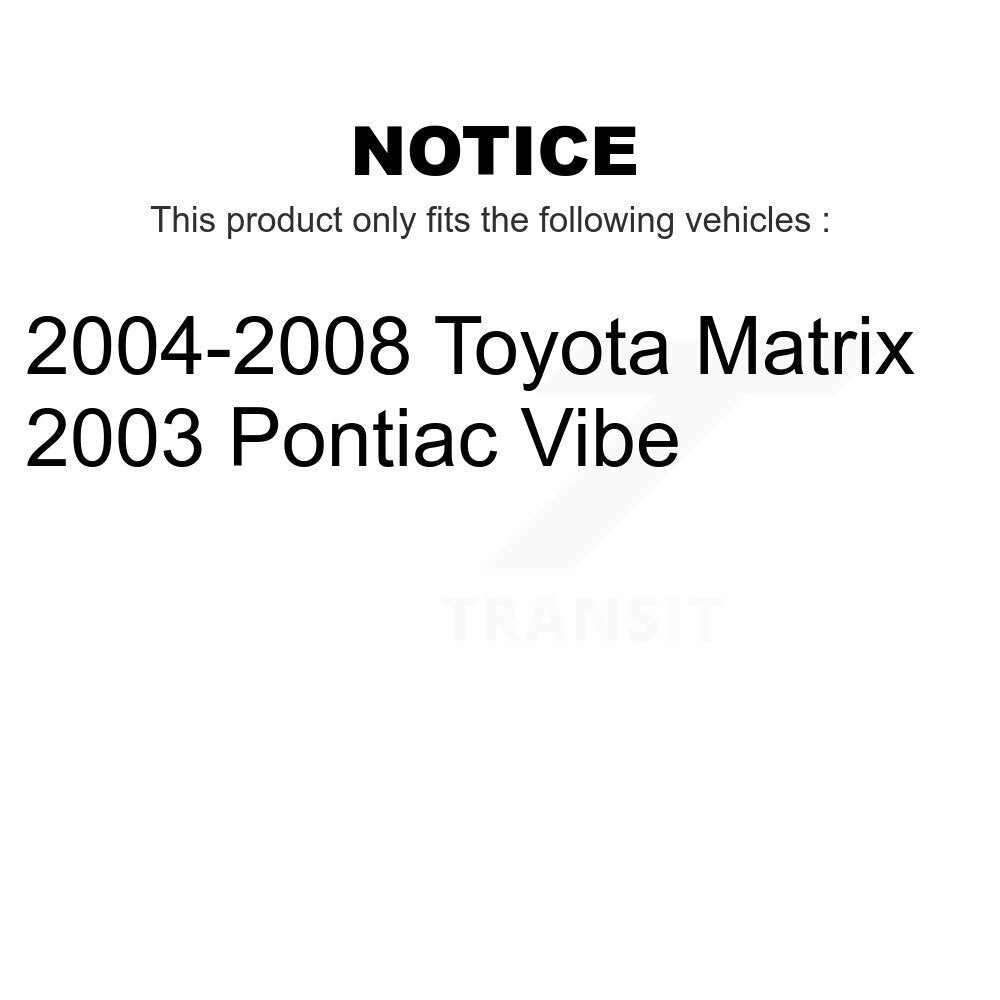 Front Suspension Ball Joint And Tie Rod End Kit For Toyota Matrix Pontiac Vibe K72-100967