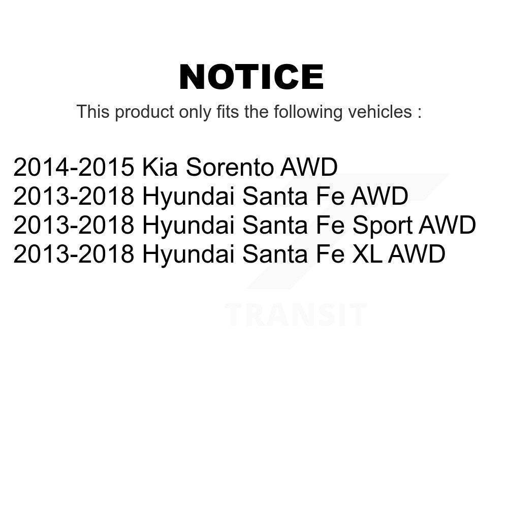 Rear Suspension Link Kit For Hyundai Santa Fe Sport Kia Sorento XL AWD K72-101138