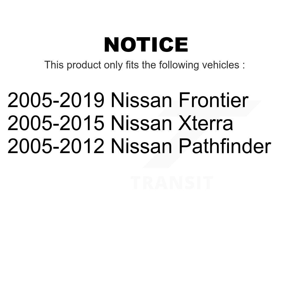 Front Tie Rod End Kit For Nissan Frontier Pathfinder Xterra K72-101232