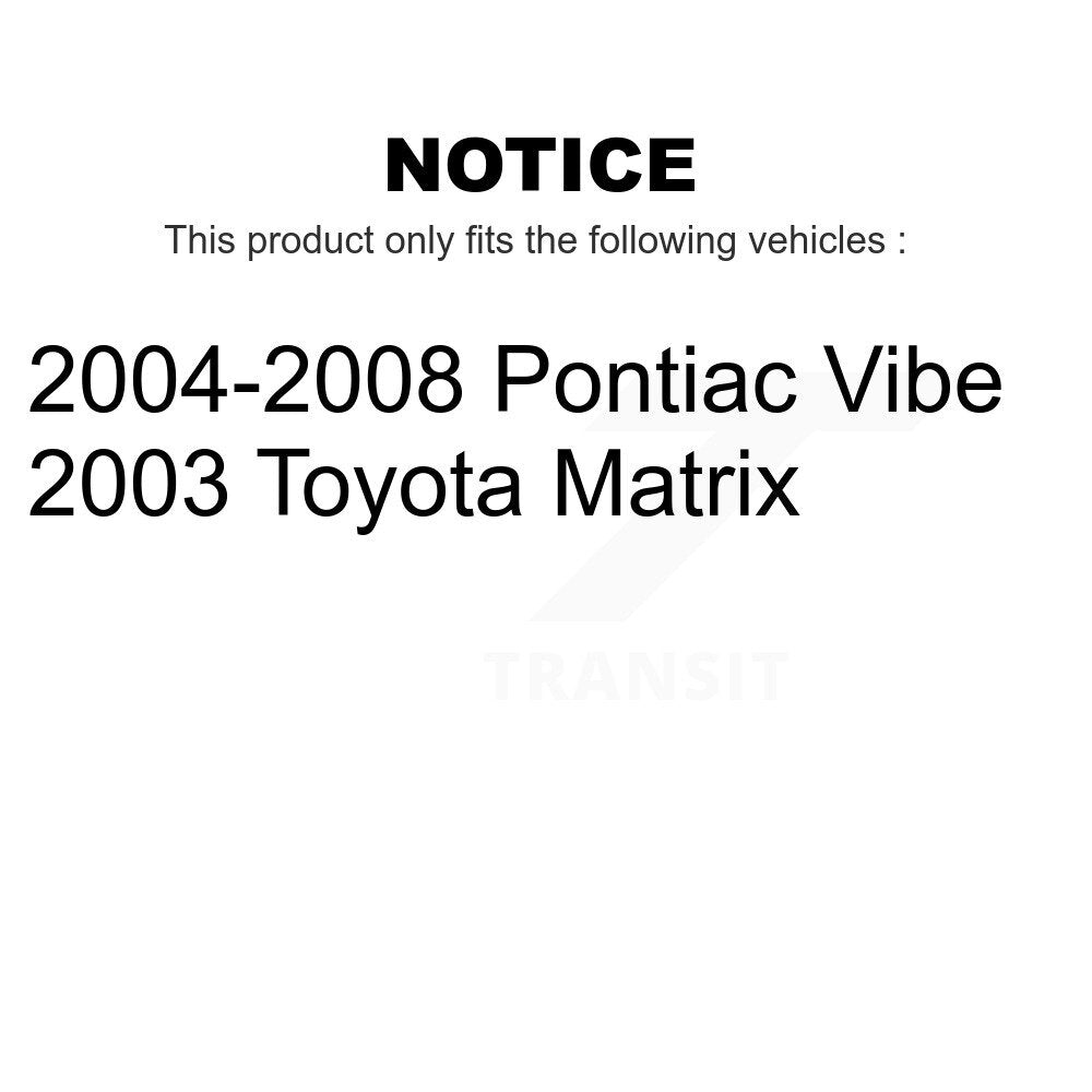 Front Suspension Ball Joint And Tie Rod End Kit For Pontiac Vibe Toyota Matrix K72-101315