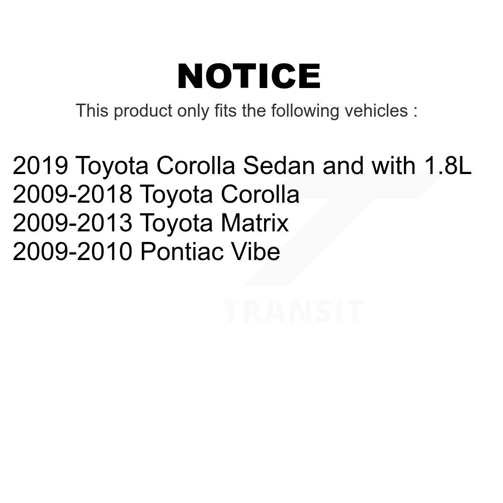 Front Rear Suspension Strut Shock Mounting Kit For Toyota Corolla Matrix Pontiac Vibe K73-100049