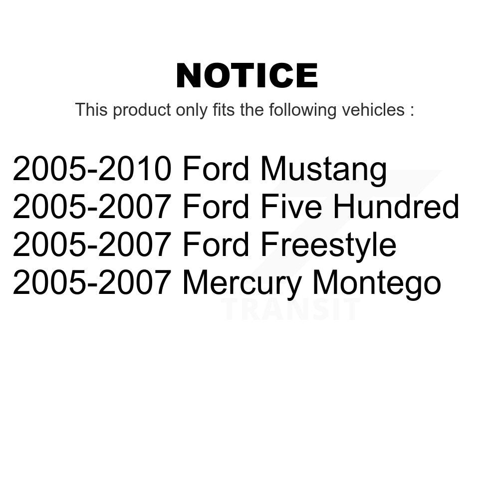 Front Suspension Strut Shock Mounting Pair For Ford Mustang Five Hundred Freestyle Mercury Montego K73-100129