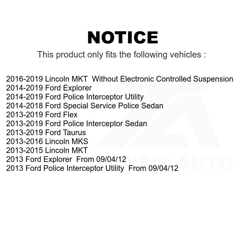 Front Suspension Strut Shock Mounting Pair For Ford Explorer Taurus Flex Police Interceptor Utility Lincoln Sedan MKS MKT Special Service K73-100175