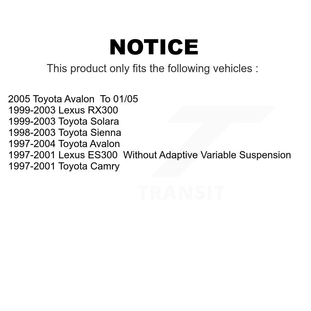Front Suspension Strut Shock Mounting Kit For Toyota Camry Avalon Lexus Sienna RX300 ES300 Solara K73-100176