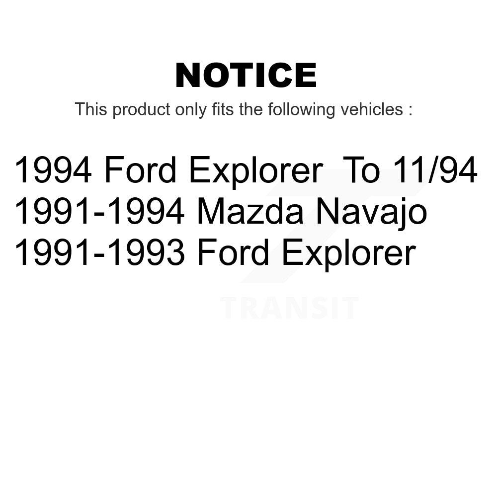Front Rear Suspension Shock Absorber Kit For Ford Explorer Mazda Navajo K78-100177