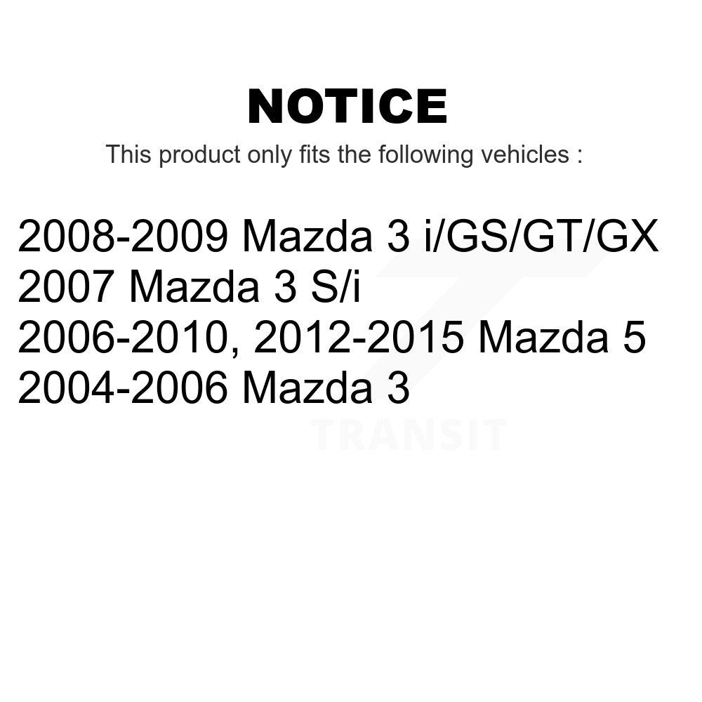 Rear Suspension Shock Absorber Pair For Mazda 3 5 K78-100314