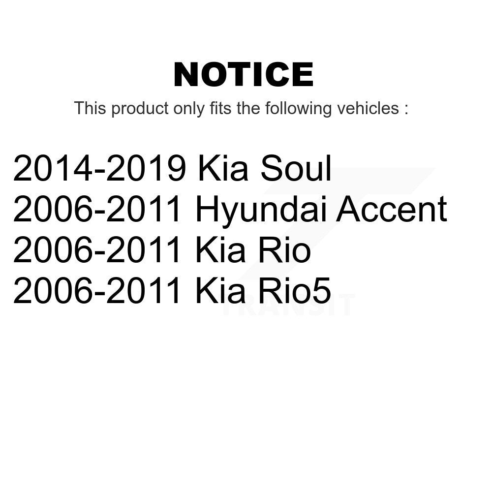 Rear Suspension Shock Absorber Pair For Kia Soul Hyundai Accent Rio Rio5 K78-100321