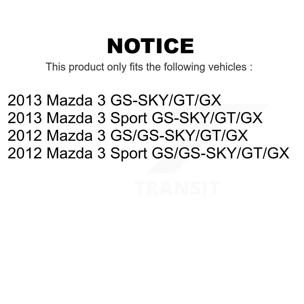 Rear Suspension Shock Absorber Pair For Mazda 3 Sport K78-100335
