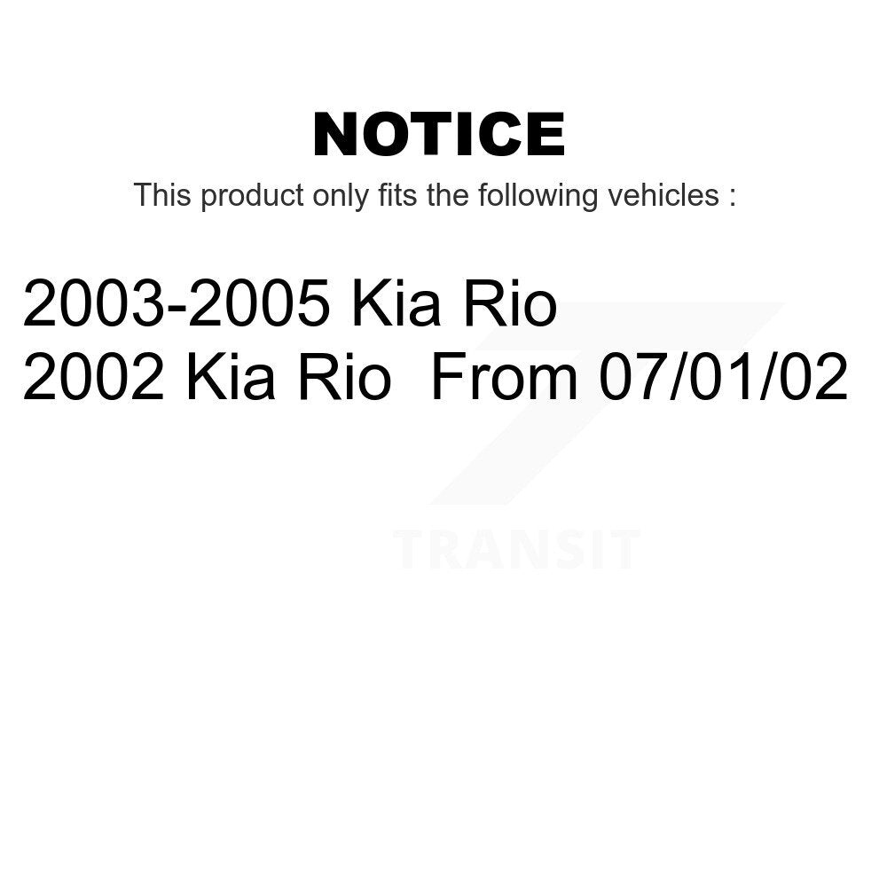 Rear Suspension Shock Absorber Pair For Kia Rio K78-100345