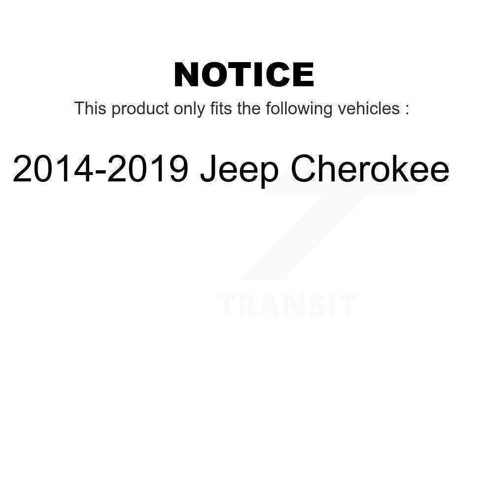 Rear Suspension Shock Absorber Pair For 2014-2019 Jeep Cherokee K78-100398