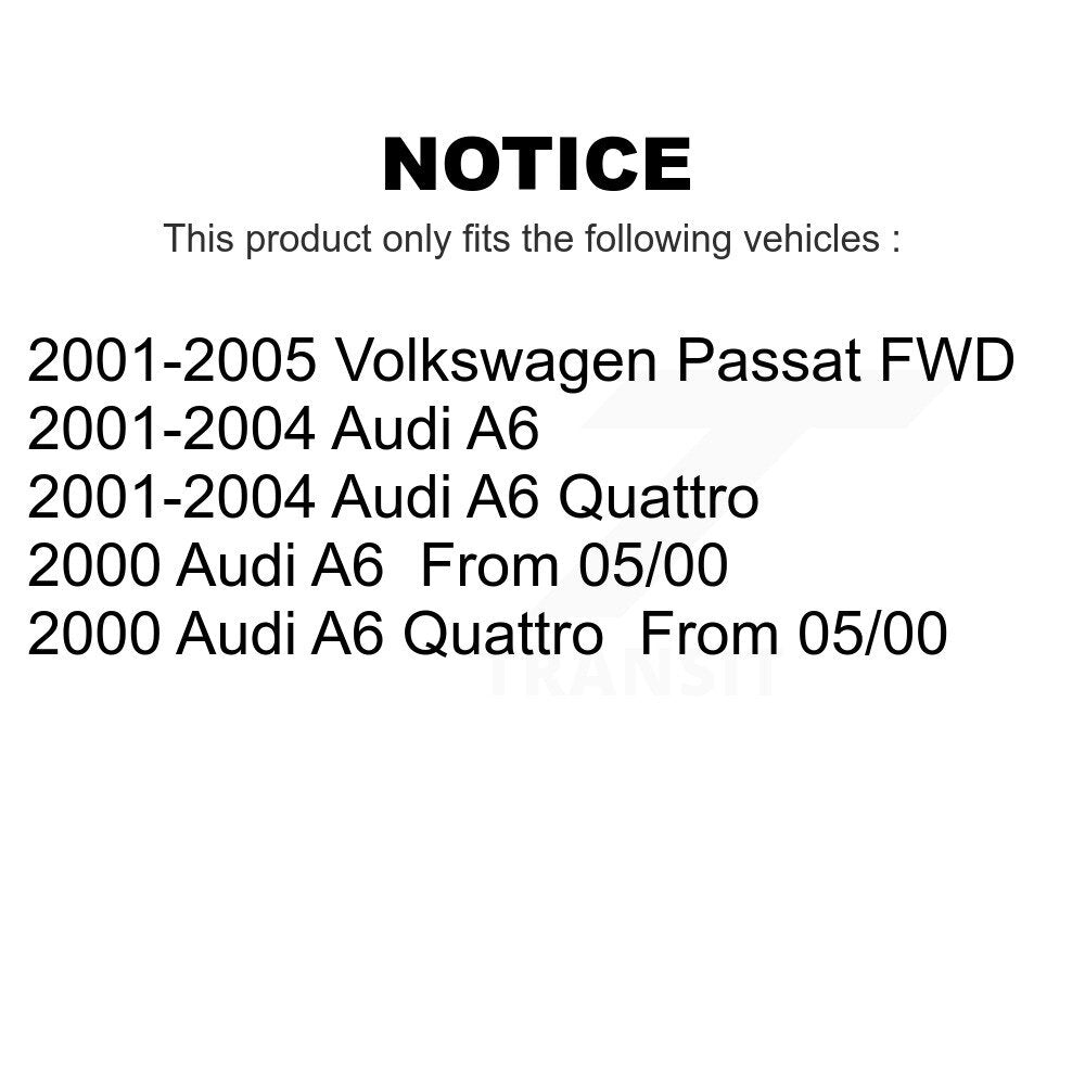 Front Suspension Strut Pair For Volkswagen Passat Audi A6 Quattro K78-100665